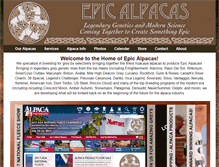 Tablet Screenshot of epicalpacas.com